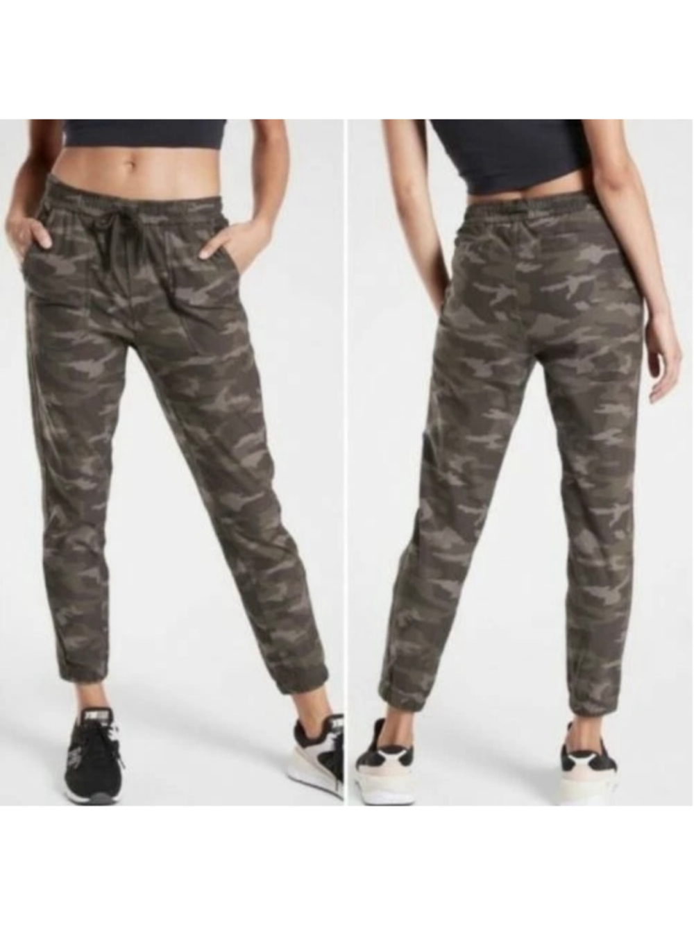 Athleta Farallon Camo Jogger Pants Size 12 Discontinued